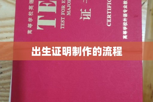 汉川出生证明制作的流程