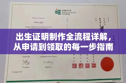 汉川出生证明制作全流程详解，从申请到领取的每一步指南