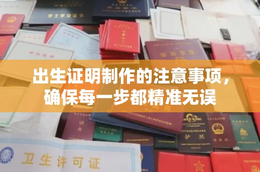 汉川出生证明制作的注意事项，确保每一步都精准无误