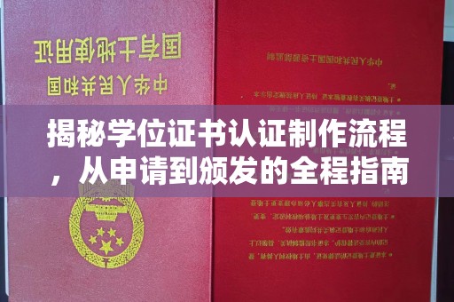 汉川揭秘学位证书认证制作流程，从申请到颁发的全程指南