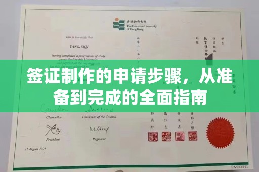 汉川签证制作的申请步骤，从准备到完成的全面指南