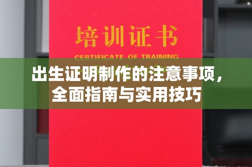 汉川出生证明制作的注意事项，全面指南与实用技巧