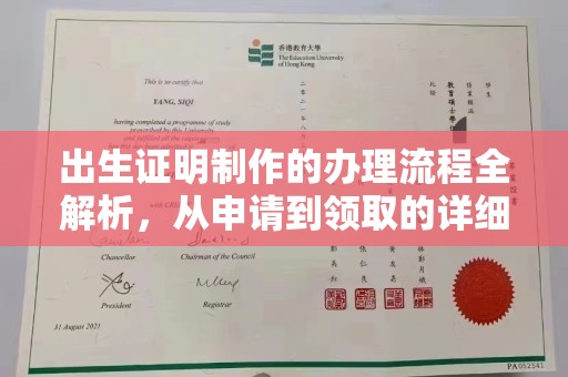 汉川出生证明制作的办理流程全解析，从申请到领取的详细指南