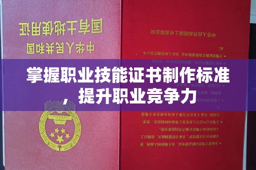 汉川掌握职业技能证书制作标准，提升职业竞争力