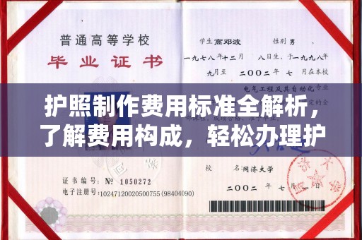 汉川护照制作费用标准全解析，了解费用构成，轻松办理护照
